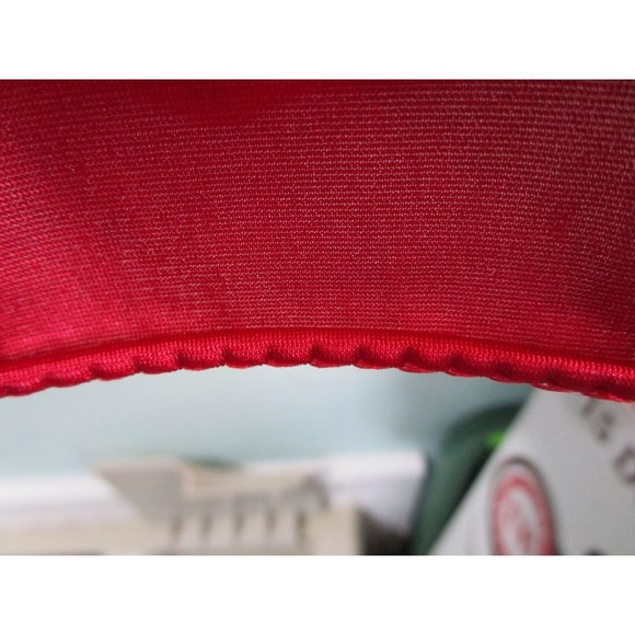 Vanity Fair Baby Doll Red Stretch Lace Bodice Large USA Made Size Large Vintage - Picture 10 of 16